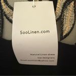 Black and Cream Asymmetrical Embellished Cocktail Dress Size L Photo 7