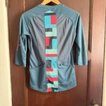 TROY LEE DESIGNS Ruckus Pink blue 3/4 length sleeves Mountain Bike Jersey Small Photo 1