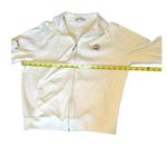 WOMENS FULL ZIP UP JACKET SZ SMALL 100% PRIMA COTTON PREPPY POCKETS Tan Photo 3