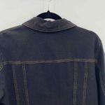 Zenergy by Chico's Denim Minimalist Jacket Womens XL Dark Blue Stretch Snap Photo 6