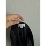 Loft  Pants Women's Medium Black Linen Blend Jogger Tapered Drawstring Stretch Photo 7