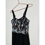 Bronx and Banco Black Sequin Multicolored Sweetheart Neckline Jumpsuit Size S Photo 11