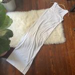 Michael Stars  White Ribbed Dress Tank Midi NWOT Photo 0
