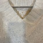 Energie Cream V-Neck Knit Pullover Sweater Women Sz M Photo 8