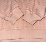 Anthropologie  Pilcro Mixed Rib Knit Sweatshirt Pastel Pink Pullover Crew Large Photo 3