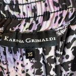 Karina Grimaldi  Womens Ivy Print Pants in Montana Animal Print Jogger Pockets XS Photo 10