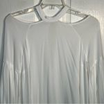 Free People Sz S Drift Away Cold Shoulder Tunic Top Mini Dress White Photo 2