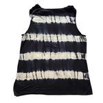 Laura Ashley  Black and Cream Tie-Dye Tank Top Photo 1