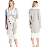 Badgley Mischka  JoJo Faux‎ Suede Duster Jacket Grey size Small Photo 1