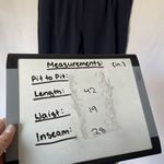 Abercrombie & Fitch Women's Navy Pleated Trousers Size 34/18 L pockets Photo 3