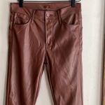 MOTHER The Mid Rise Dazzler Ankle Pants Wax on Wax Off Friar Brown Size 27 Photo 6