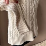 Jeanne pierre  Vintage Ivory Oatmeal Cable Knit Sweater Size Small Photo 3