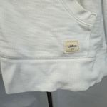 LL Bean 1912 Organic Cotton Full Zip Hoodie Sweatshirt White Womens Large Photo 1