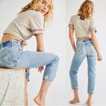 MOTHER • The Tomcat Jeans boyfriend straight leg slim crop The Confession ripped Blue Size 27 Photo 16