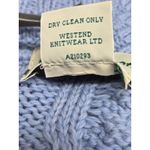 Aran Crafts Ireland Merino Wool Zip Hooded Sweater XS NWOT Blue Photo 8