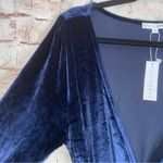 Baltic Born  Esmerelda Long Sleeve Velvet Wrap Maxi Dress in Blue Size XL NEW Photo 3