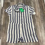 Pact  blue and white striped Harbour romper NEW size large Photo 7