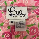 Lilly Pulitzer  White Label Rolls Royce Snail Print Pink  Cropped Pants Photo 3