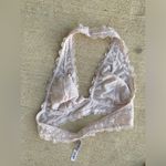 Free People Halter Light Pink Lace Neck Bralette, Size Small Photo 1