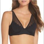 Ted Baker  Kerona Scallop Mesh Bikini Top Halter Black Size 34 DD/E Beachy Chic Photo 0