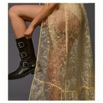 Anthropologie  Sheet Organza Floral Maxi Dress Photo 3