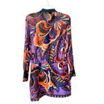 ZARA  NWOTS Limited Edition Pucci Retro Print Mini Dress size Medium Purple Photo 4