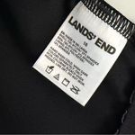 Lands' End Tankini Swim Top Shelf Bra Lightly Padded Criss Cross Halter Black Photo 6