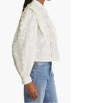 Farm Rio  Star 3D Embroidered Blouse in Off White - size S Photo 6