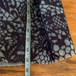 Maje  Blue Jeko Pleated Guipure Lace Mesh Skirt 2 Pockets Lined Back Zip Sz 1 XS Photo 5