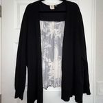 Truth + Style  Floral Print Open Front Long Sleeve Pleated Cardigan Top Photo 0