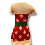 'Tis the Season Nordic Faux Fur Ugly Christmas Sweater Dress Medium Stretchy Photo 2