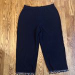 Ronni Nicole Ronnie Nicole Black Capri beaded sequin casual pants Photo 0