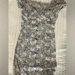 Blue Blush  smocked floral blue and purple mini dress Photo 0