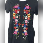 Umgee  “Beach Please” Embroidered T-Shirt Cover-Up Mini Dress Size Small Photo 4