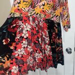 Breakfast With Matisse Boho Patchwork Floral Dress Orange Size undefined Photo 2