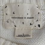 Anthropologie Coincidence & Chance Ivory Sweater Size L Photo 3