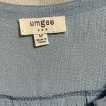 Umgee Boho Bohemian Tunic Blouse Top Carolina Blue Braided Detail Sz M EUC Photo 8