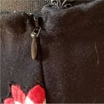 Judith March  Black Embroidered Granny Sweater Festival Floral Skirt S Photo 10