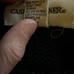 Vintage 90s Hand Embroidered Santa Claus Holiday Sweater Black Size M Photo 3