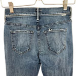 MOTHER Denim The Fly Cut Stunner Fray Jeans in Moon Dark Wash Size 25 Blue Photo 8
