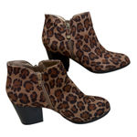 Style & Co . Brown Leopard Ankle Booties Photo 0
