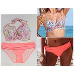 Victoria's Secret VS Getaway Halter Bain-De-Soleil Bikini Top N Heavenly Bikini Bottom Pink 36DD/M Photo 1