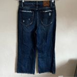 Lee Vintage Modern High Rise Wide Leg Cropped Denim Jeans Photo 7
