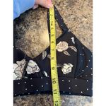 Saltwater Luxe  Aspire Sports Bra Black Floral Print Size Small Photo 6