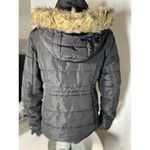 Special One Women's Black Puffer Jacket M Faux Fur Hood Winter Casual Photo 6