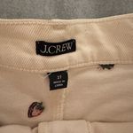 J.Crew Cream Embroidered Pants Photo 1