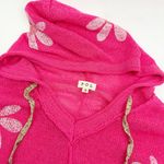 POL  Clothing Lucia Floral Daisy Loose Knit Hooded Sweater Boho Bohemian Coastal Photo 8