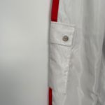 Poster Grl Women's White Red Stripe Drawstring Track Cargo Pants Size Medium Photo 4