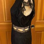 NWT, Lavishly Paris Women’s Sexy Scallop Mesh Ruffle Hem Detailed Dress. Black Size M Photo 15