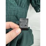 Trixxi  Dress Women Medium Green Pine Short Sleeve Belt Preppy Fairycore Festival Photo 4